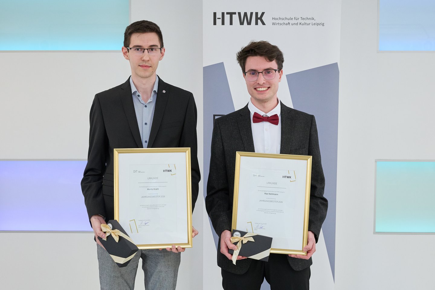 Jahrgangsbeste 2026 Zwei Studierende erhalten Auszeichnungsurkunden als Jahrgangsbeste